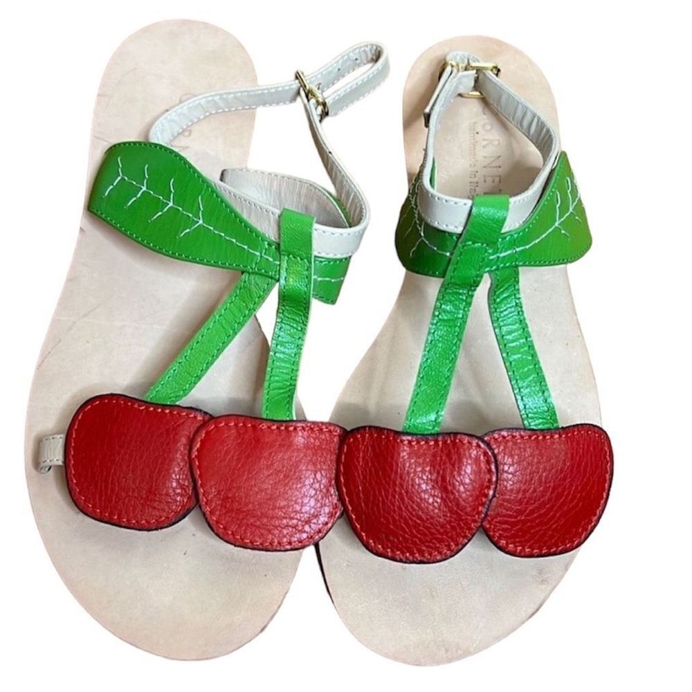 Cornetti Cherry leather sandals Revolve New EU Size 37 RARE